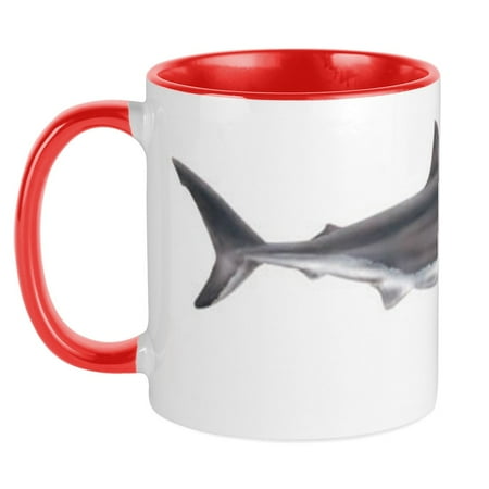 CafePress - Great White Shark Mug - Ceramic Coffee Tea Novelty Mug Cup 11 oz