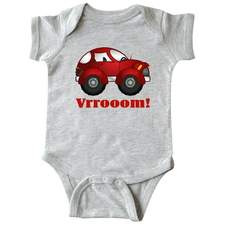 Inktastic Red Vroom Racer Car Gift Baby Boy or Baby Girl Bodysuit