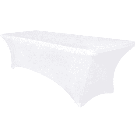 Stretch Spandex Table Cover for Standard Folding Tables - Universal Rectangular Fitted Tablecloth Protector for Wedding Banquet and Party(3 sizes,4 color) White 244*76*76CM F105413
Stretch Spandex Table Cover for Standard Folding Tables - Universal Rectangular Fitted Tablecloth Protector for Wedding Banquet and Party(3 sizes,4 color) White 244*76*76CM F105413