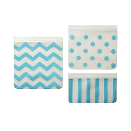 J.L. Childress See 'N Save Reusable Food and Snack Bags, 3-Pack, Teal