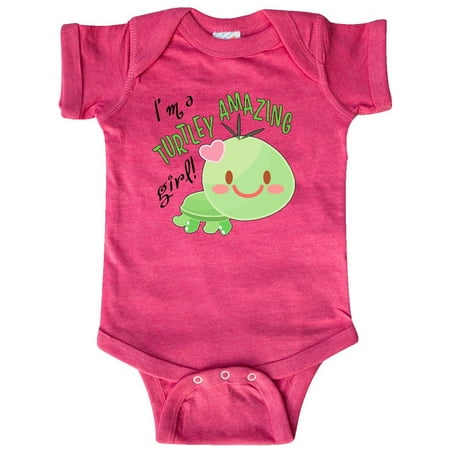 Inktastic Im a Turtle-ly Amazing Girl- cute turtle Gift Baby Girl Bodysuit