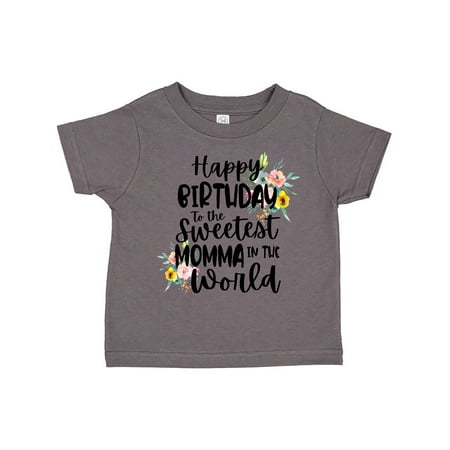 Inktastic Happy Birthday To The Sweetest Momma In The World Gift Toddler Toddler Girl T-Shirt
Inktastic Happy Birthday To The Sweetest Momma In The World Gift Toddler Toddler Girl T-Shirt
