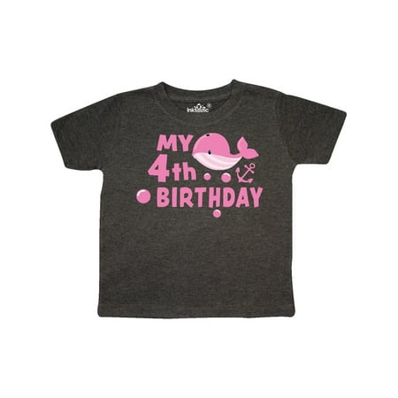Inktastic Nautical My 4th Birthday with Pink Whale Gift Toddler Boy or Toddler Girl T-Shirt
Inktastic Nautical My 4th Birthday with Pink Whale Gift Toddler Boy or Toddler Girl T-Shirt