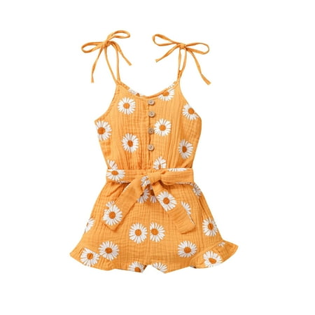 Honeeladyy Savings Summer Baby Girls Clothes Infant Belt Little Daisy Print Refresh Sling Jumpsuit
Honeeladyy Savings Summer Baby Girls Clothes Infant Belt Little Daisy Print Refresh Sling Jumpsuit