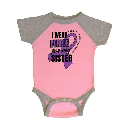 Inktastic Chronic Pain I Wear Purple For My Sister Gift Baby Boy or Baby Girl Bodysuit
Inktastic Chronic Pain I Wear Purple For My Sister Gift Baby Boy or Baby Girl Bodysuit