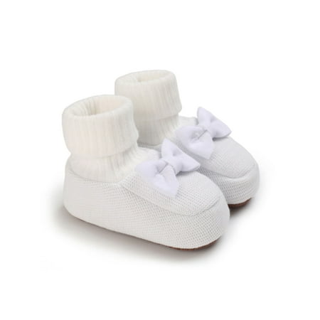 Sanviglor Baby Girls Boots First Walker Crib Shoes Prewalker Slipper Booties Floor Breathable Lightweight Anti-Slip Soft Sole White 5C
Sanviglor Baby Girls Boots First Walker Crib Shoes Prewalker Slipper Booties Floor Breathable Lightweight Anti-Slip Soft Sole White 5C