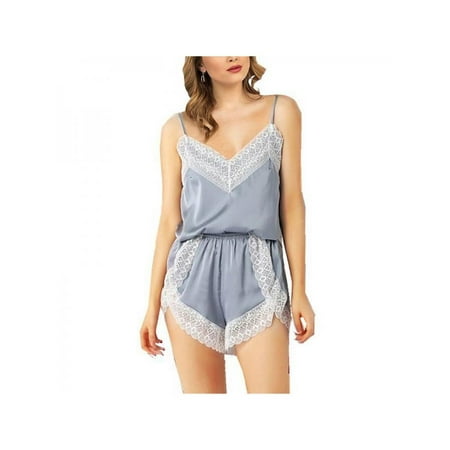 Sexy Pajamas for Women Satin Sleepwear Camisole Shorts Pjs Nightwear 2 Pieces Nightgown Lingerie Set
Sexy Pajamas for Women Satin Sleepwear Camisole Shorts Pjs Nightwear 2 Pieces Nightgown Lingerie Set