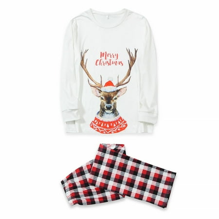 VKEKIEO Family Pajamas Matching Sets Christmas Women Plaid Deer Print Long Sleeve Tops+Pants Family Pjs Matching Set
VKEKIEO Family Pajamas Matching Sets Christmas Women Plaid Deer Print Long Sleeve Tops+Pants Family Pjs Matching Set