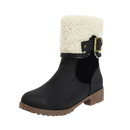 Mackneog Ladies Solid Color Belt Buckle Plush Side Zipper Thick Heel Cotton Boots Gift on Clearance
Mackneog Ladies Solid Color Belt Buckle Plush Side Zipper Thick Heel Cotton Boots Gift on Clearance