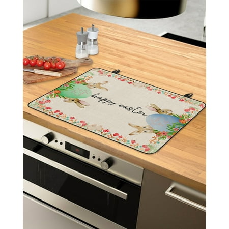 Spring Easter Stove Top Covers for Electric Stove Heat Insulation Fireproof Glass Cooktop Cover Counter Top Glass Stove Cover for Prevent Scratches 29 x21 Bunny Colorful Eggs Floral Rustic Burlap
Spring Easter Stove Top Covers for Electric Stove Heat Insulation Fireproof Glass Cooktop Cover Counter Top Glass Stove Cover for Prevent Scratches 29 x21 Bunny Colorful Eggs Floral Rustic Burlap