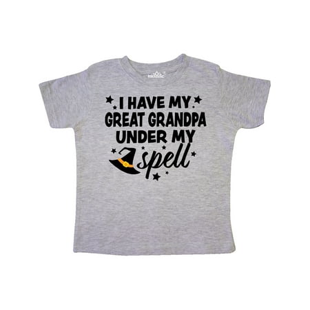 Inktastic I Have My Great Grandpa Under My Spell with Cute Witch Hat Gift Toddler Boy or Toddler Girl T-Shirt
Inktastic I Have My Great Grandpa Under My Spell with Cute Witch Hat Gift Toddler Boy or Toddler Girl T-Shirt