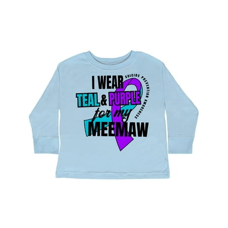 Inktastic Suicide Prevention I Wear Teal and Purple for My Meemaw Gift Toddler Boy or Toddler Girl Long Sleeve T-Shirt
Inktastic Suicide Prevention I Wear Teal and Purple for My Meemaw Gift Toddler Boy or Toddler Girl Long Sleeve T-Shirt