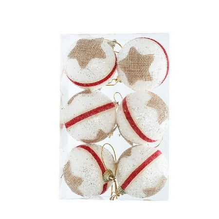 6Pcs Christmas Balls Hanging Foam Balls Tree Pendants for Christmas Tree Decorations
6Pcs Christmas Balls Hanging Foam Balls Tree Pendants for Christmas Tree Decorations