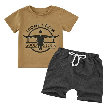 Baozhu 0-3 Years Toddler Boy s Outfit Set Baby Boy Clothes Cartoon Cotton Short Sleeve T-Shirt & Shorts Set
Baozhu 0-3 Years Toddler Boy s Outfit Set Baby Boy Clothes Cartoon Cotton Short Sleeve T-Shirt & Shorts Set