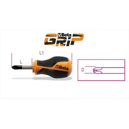 Beta Tools 012620103 1262N PH 1 x 30 mm. Screwdrivers Extra - Short