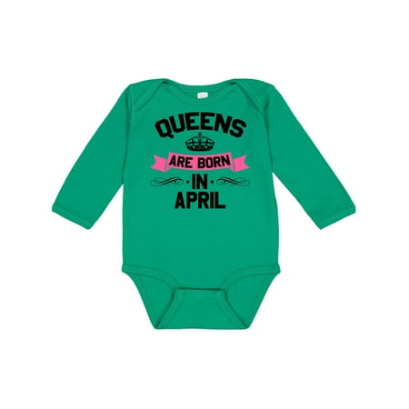 Inktastic Queens Are Born in April Gift Baby Boy or Baby Girl Long Sleeve Bodysuit
Inktastic Queens Are Born in April Gift Baby Boy or Baby Girl Long Sleeve Bodysuit