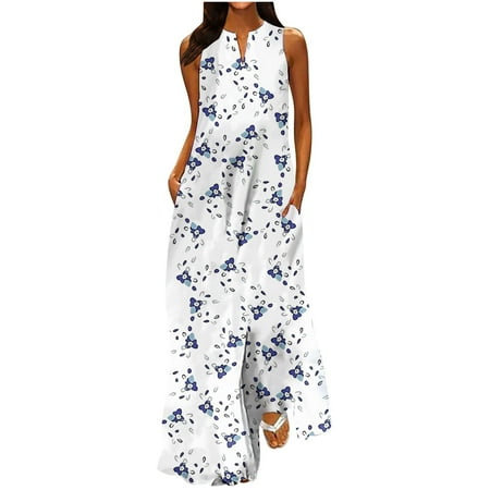 YanHoo Women s Summer Dresses 2023 Sleeveless Henley V Neck Retro Trendy Maxi Dress Plus Size Casual Dress with Pocket
YanHoo Women s Summer Dresses 2023 Sleeveless Henley V Neck Retro Trendy Maxi Dress Plus Size Casual Dress with Pocket
