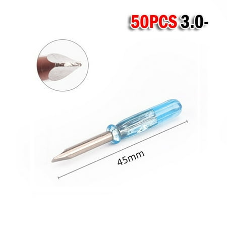 50Pcs Small Screwdriver Slotted Cross Screwdriver Repair Toys Tool 1.5 2.0 3.0mm