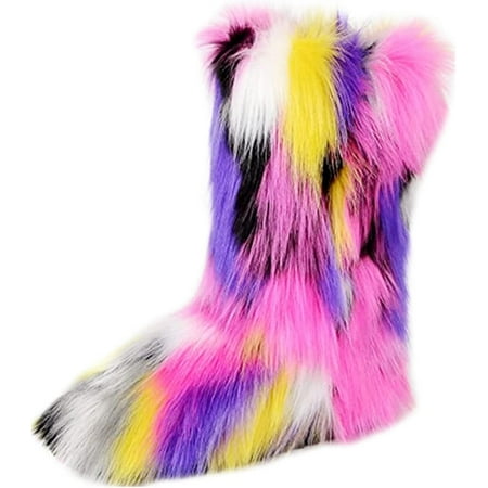 Women s Faux fur Boot Furry Fluffy Short Snow Boot Mid-Calf Boots Warm Comfortable Outdoor Flat Shoes
Women s Faux fur Boot Furry Fluffy Short Snow Boot Mid-Calf Boots Warm Comfortable Outdoor Flat Shoes