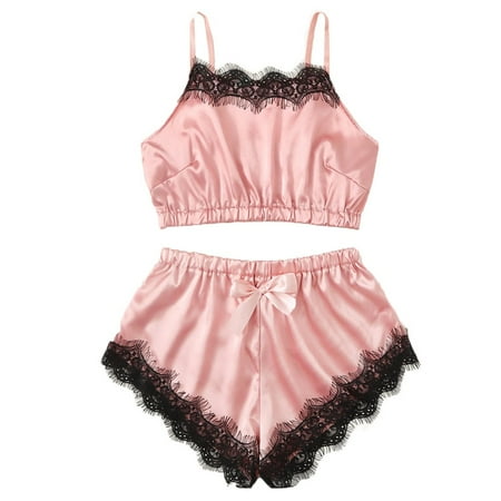 GuessLookry 2023 Fishnet Lingerie For Women New Women Lace Satin Wireless Bra Camisole Pajamas Sleepwear Bowknot Shorts Set New Year Gift
GuessLookry 2023 Fishnet Lingerie For Women New Women Lace Satin Wireless Bra Camisole Pajamas Sleepwear Bowknot Shorts Set New Year Gift