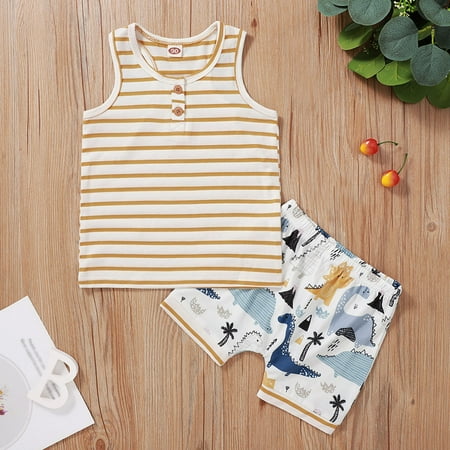 Cathalem Baby Gloved Children Girls Boys Sleeveless Stripe Prints Vest Tops Summer Cartoon Dinosaur Fall Outfits for Teen Girls Childrenscostume Yellow 6-12 Months
Cathalem Baby Gloved Children Girls Boys Sleeveless Stripe Prints Vest Tops Summer Cartoon Dinosaur Fall Outfits for Teen Girls Childrenscostume Yellow 6-12 Months