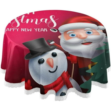 Hyjoy Merry Christmas Round Tablecloth 60In Waterproof Round Table Cloths with Umbrella Hole and Zipper Party Patio Table Covers for Outdoor Backyard /BBQ/Picnic
Hyjoy Merry Christmas Round Tablecloth 60In Waterproof Round Table Cloths with Umbrella Hole and Zipper Party Patio Table Covers for Outdoor Backyard /BBQ/Picnic