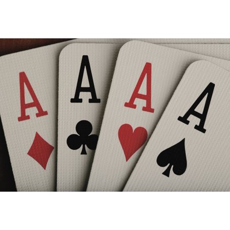 Four Aces Studio Canvas Art - Darren Greenwood Design Pics (17 x 11)