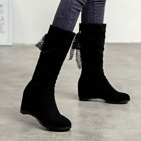 Zedker Knee High Boots for Women Womens Comfortable Boots Women Warm Solid Lace Bandage Boots Round Toe Booties Wedge High Heel Boots Shoes
Zedker Knee High Boots for Women Womens Comfortable Boots Women Warm Solid Lace Bandage Boots Round Toe Booties Wedge High Heel Boots Shoes