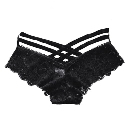 Ladies Solid Color Lace Thong Panties Lingerie Lace Floral Print Sheer Panties 5 Pack
Ladies Solid Color Lace Thong Panties Lingerie Lace Floral Print Sheer Panties 5 Pack