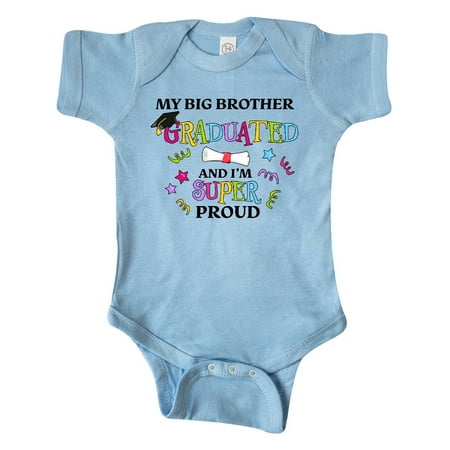 Inktastic My Big Brother Graduated and I m Super Proud Gift Baby Boy or Baby Girl Bodysuit
Inktastic My Big Brother Graduated and I m Super Proud Gift Baby Boy or Baby Girl Bodysuit