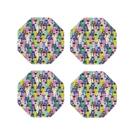 Tideii Llamas Colorful for Leather Coasters 4 Pieces Anti-fouling and Anti-scalding Decorative Coasters Suitable for Restaurants Kitchens Coffee Shops-Octagon
Tideii Llamas Colorful for Leather Coasters 4 Pieces Anti-fouling and Anti-scalding Decorative Coasters Suitable for Restaurants Kitchens Coffee Shops-Octagon