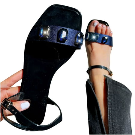 UMfun Summer Sandals For Women Flat Slip On Sandals Crystal Roman Shoes Open Toe Casual Sandals
UMfun Summer Sandals For Women Flat Slip On Sandals Crystal Roman Shoes Open Toe Casual Sandals