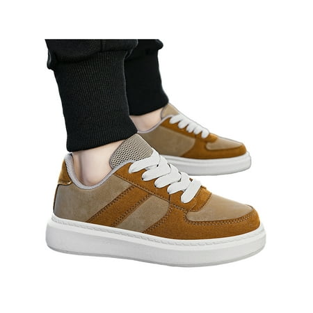 Gomelly Kids Casual Sneakers Boys Athletic Walking Shoes Comfortable Lace-Up School Shoes PU Brown 4Y
Gomelly Kids Casual Sneakers Boys Athletic Walking Shoes Comfortable Lace-Up School Shoes PU Brown 4Y