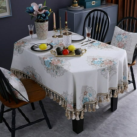 ASWMXR European Luxury Rectangular Table Tablecloths Tassels Dining Coffee Table Cover Oval Party 3D Jacquard Floral Decor Christmas
ASWMXR European Luxury Rectangular Table Tablecloths Tassels Dining Coffee Table Cover Oval Party 3D Jacquard Floral Decor Christmas