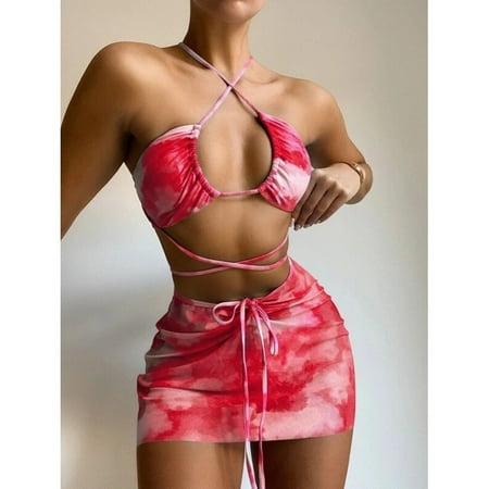 Finelylove Swimsuit Women Two Piece Lightly Lined Sport Bra Style High Waist Red M
Finelylove Swimsuit Women Two Piece Lightly Lined Sport Bra Style High Waist Red M