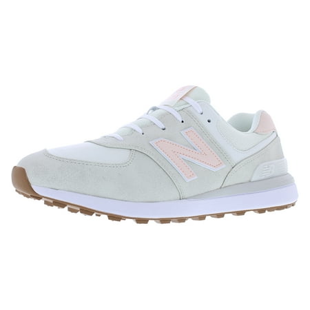 New Balance 574 Greens V2 Womens Shoes Size 10, Color: Dove/Pink