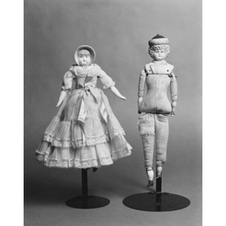 Close-up of antique dolls Bisque Dolls c1880 Canvas Art - (24 x 36)