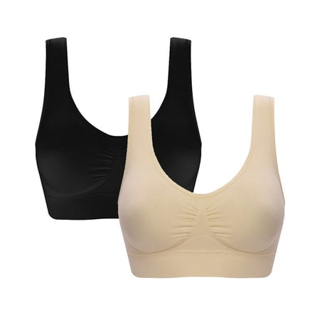 KOERIM 2 Pack Women s Seamless Comfortable Sports Bra with Removable Pads U-shaped Tank Style Underwear(Black/Beige)
KOERIM 2 Pack Women s Seamless Comfortable Sports Bra with Removable Pads U-shaped Tank Style Underwear(Black/Beige)