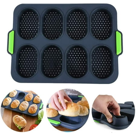 Silicone Bread Loaf Baking Tray Mold Non Stick Perforated Pan Bread Crisping Tray Loaf Baking Mould French Bread Stick Bread Roll Pan
Silicone Bread Loaf Baking Tray Mold Non Stick Perforated Pan Bread Crisping Tray Loaf Baking Mould French Bread Stick Bread Roll Pan