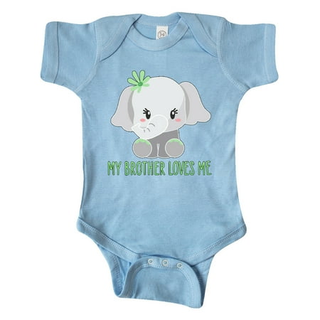 Inktastic My Brother Loves Me- cute elephant Gift Baby Boy or Baby Girl Bodysuit
Inktastic My Brother Loves Me- cute elephant Gift Baby Boy or Baby Girl Bodysuit