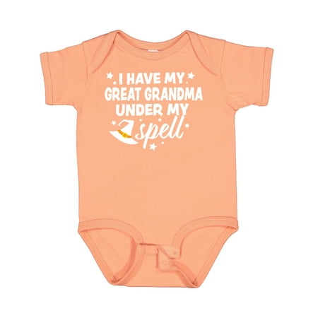 Inktastic I Have My Great Grandma Under My Spell with Cute Witch Hat Gift Baby Boy or Baby Girl Bodysuit
Inktastic I Have My Great Grandma Under My Spell with Cute Witch Hat Gift Baby Boy or Baby Girl Bodysuit