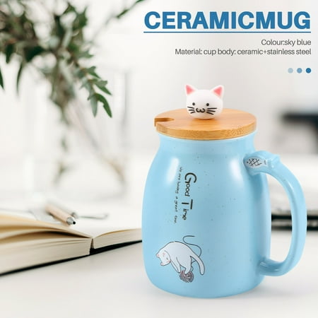 New sesame cat heat-resistant cup color cartoon with lid cup kitten milk coffee ceramic mug children cup office gifts(skyblue)
New sesame cat heat-resistant cup color cartoon with lid cup kitten milk coffee ceramic mug children cup office gifts(skyblue)