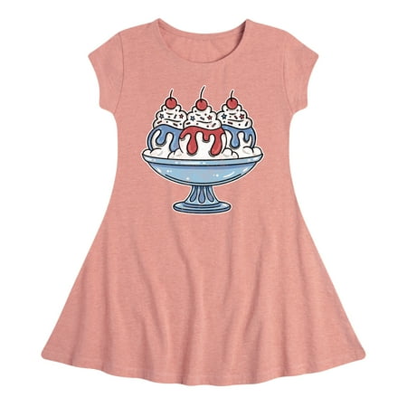 Instant Message - Americana - Red White & Blue Ice Cream Sundae - Toddler & Youth Girls Fit & Flare Dress
Instant Message - Americana - Red White & Blue Ice Cream Sundae - Toddler & Youth Girls Fit & Flare Dress