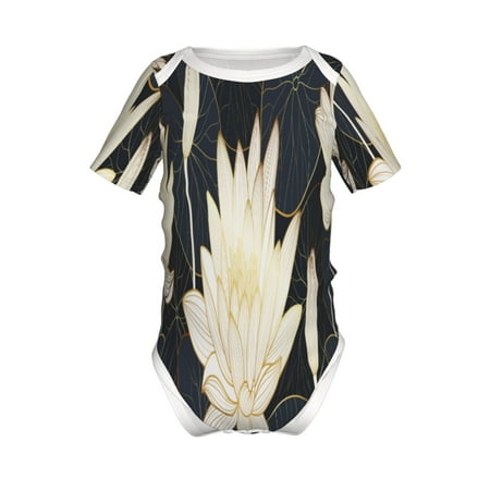 Coaee Golden Lotus for Soft Baby Short-Sleeve Bodysuit Baby Climbing Clothes Baby Girls Boys Bodysuit Romper-12 Months
Coaee Golden Lotus for Soft Baby Short-Sleeve Bodysuit Baby Climbing Clothes Baby Girls Boys Bodysuit Romper-12 Months