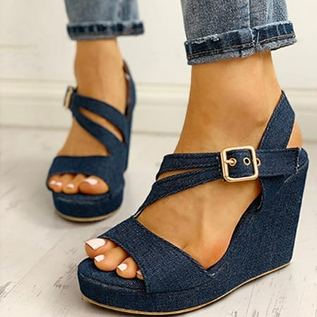 Christmas Women Open Toe Breathable Sandals Buckle Strap Casual Solid Color Wedges Shoes
Christmas Women Open Toe Breathable Sandals Buckle Strap Casual Solid Color Wedges Shoes