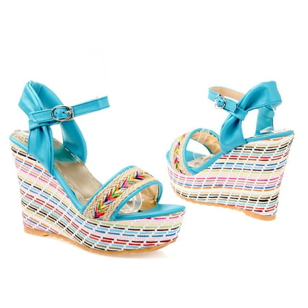 Vedolay Platform Shoes Women s Braided Low Block Heel Sandals Square Open Toe Slip On Shoes Blue 10.5
Vedolay Platform Shoes Women s Braided Low Block Heel Sandals Square Open Toe Slip On Shoes Blue 10.5