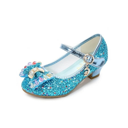 Tenmix Girls Dress Shoes Bow Mary Jane Sandals Glitter Princess Shoe Sparkling School Non-slip Lightweight Blue 10C
Tenmix Girls Dress Shoes Bow Mary Jane Sandals Glitter Princess Shoe Sparkling School Non-slip Lightweight Blue 10C