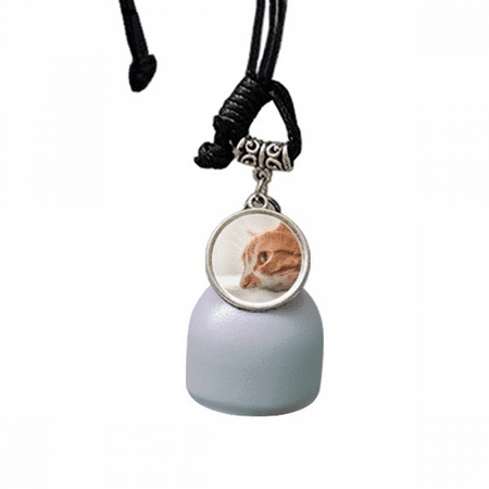Animal Pure Cat Photograph Picture Wind Chimes Bell Car Pendant