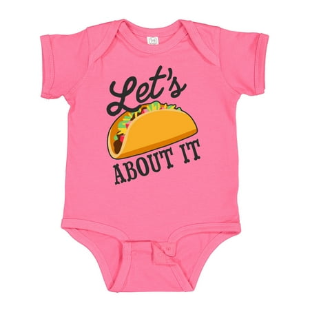 Inktastic Lets Taco About It with Taco Illustration Gift Baby Boy or Baby Girl Bodysuit
Inktastic Lets Taco About It with Taco Illustration Gift Baby Boy or Baby Girl Bodysuit