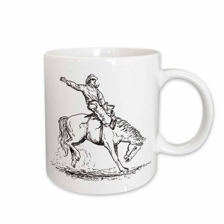 3dRose Rodeo Rider Ceramic Mug 11-ounce